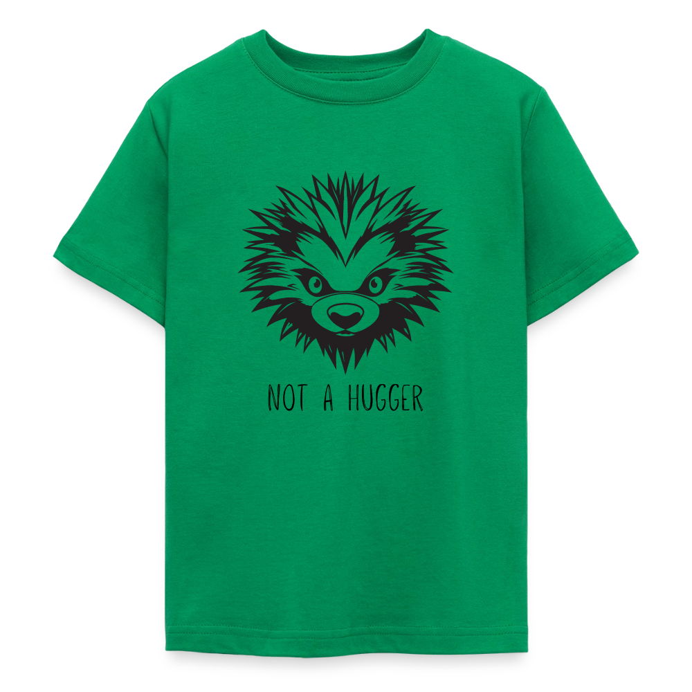 Teenager T-Shirt Not A Hugger - Kelly Green