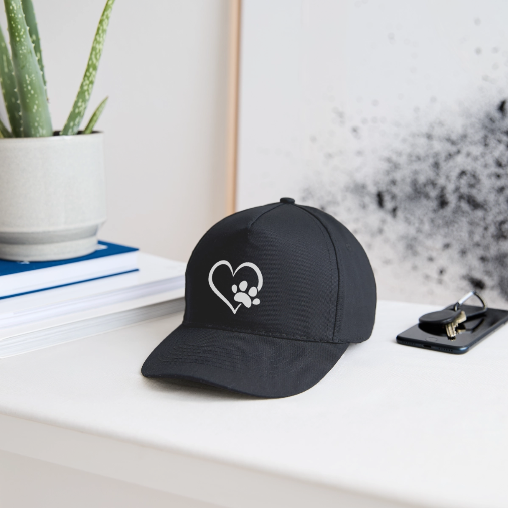 Bio-Baseballkappe Pfotenliebe - Graphite