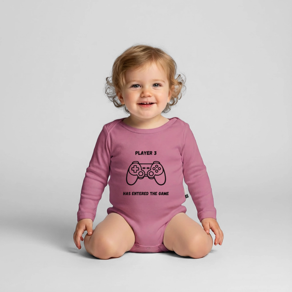 Baby Bio-Langarm-Body player 3 has entered the game - Mauve