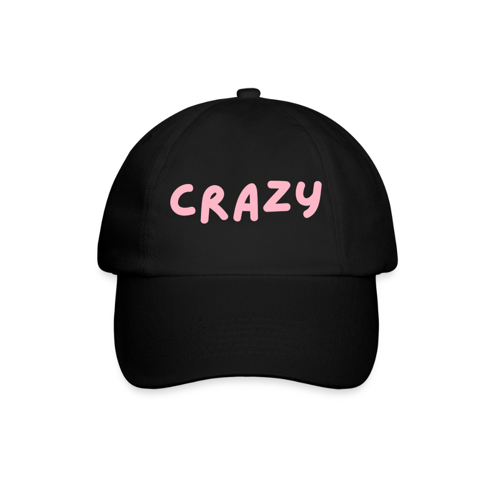 Baseballkappe Crazy - Schwarz/Schwarz