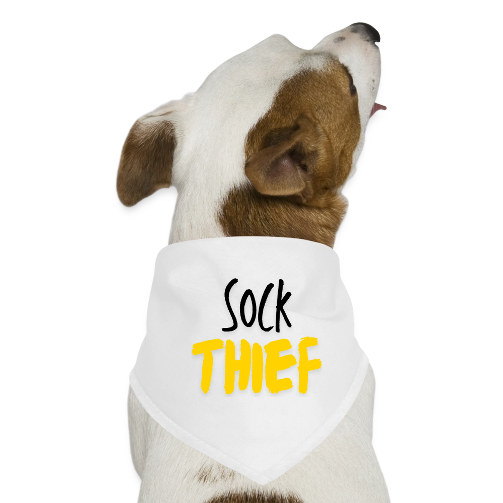 Hunde-Bandana sock thief - Weiß