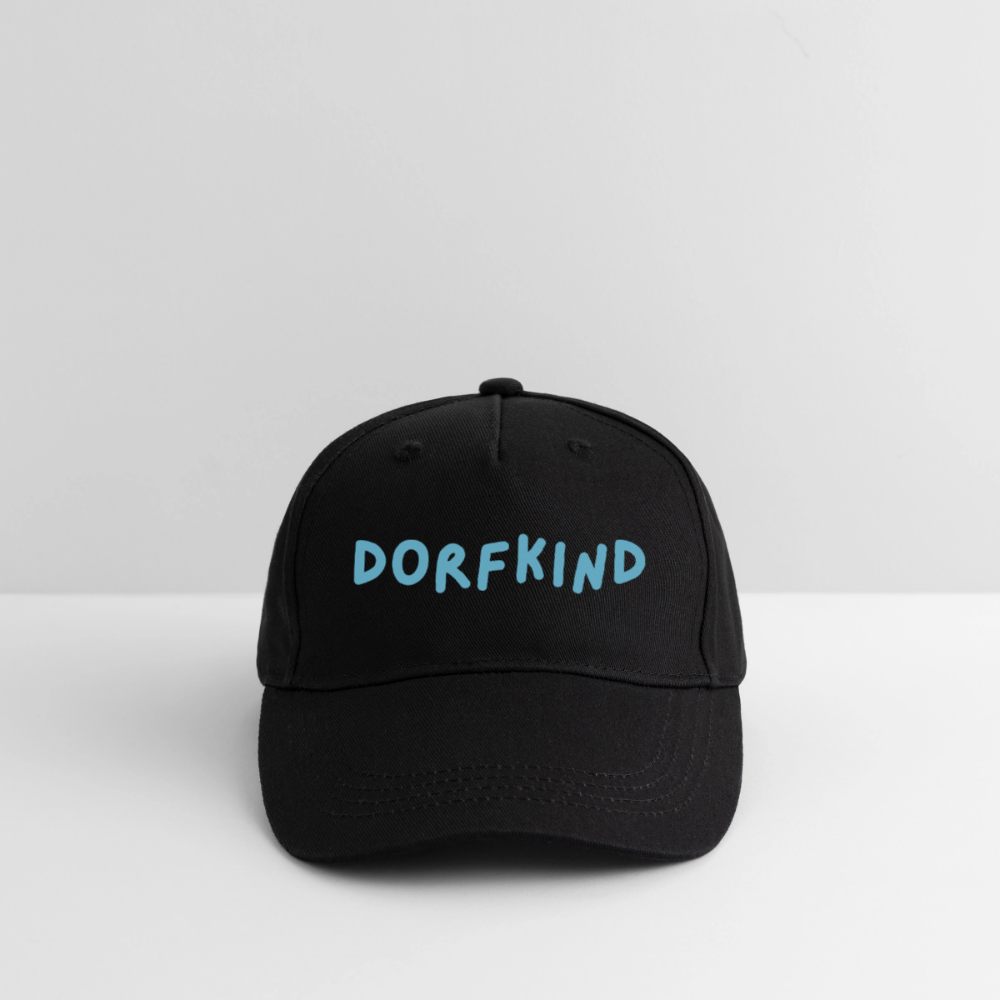 Kinder Bio Basecap Dorfkind - Schwarz
