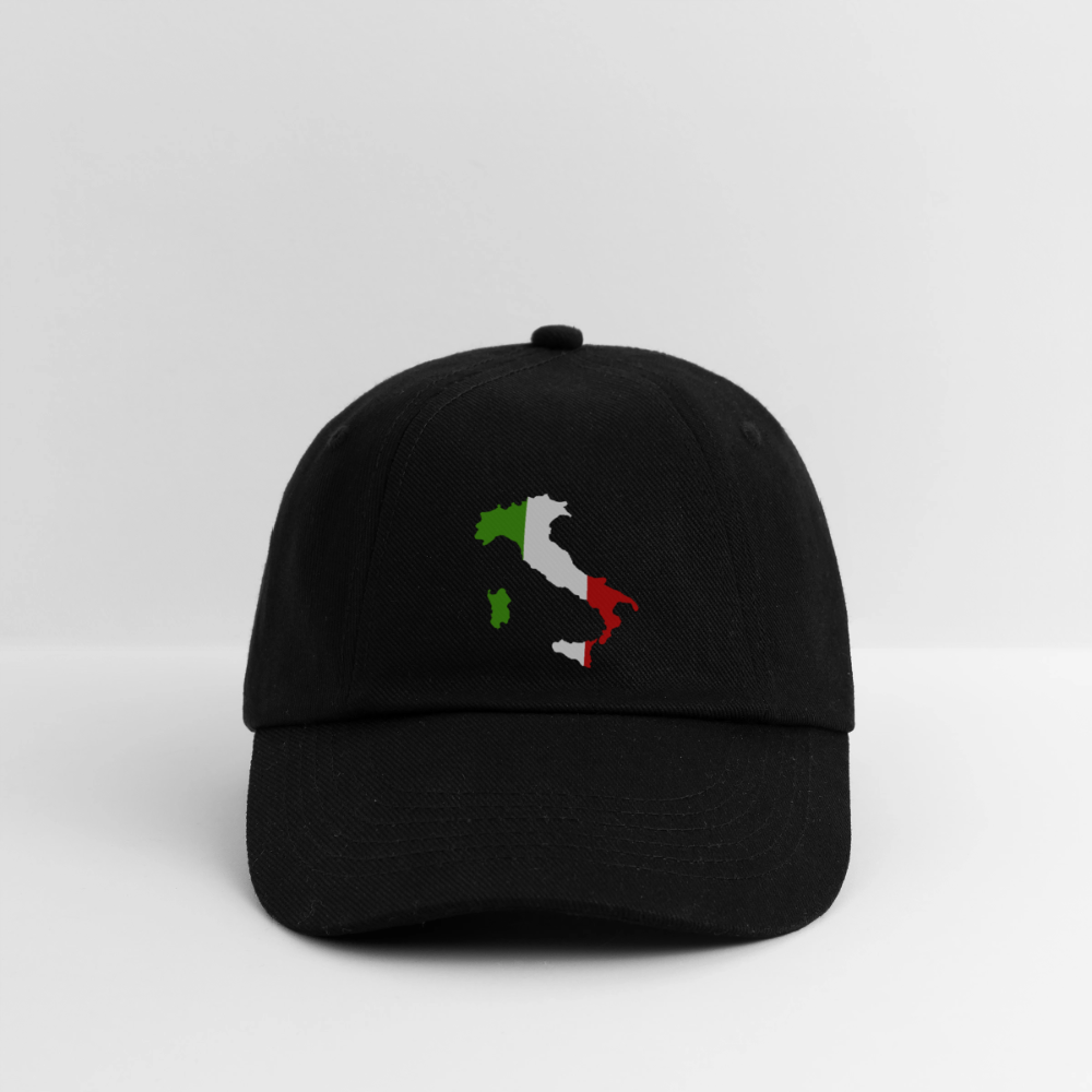 Baseballkappe Italien - Schwarz/Schwarz