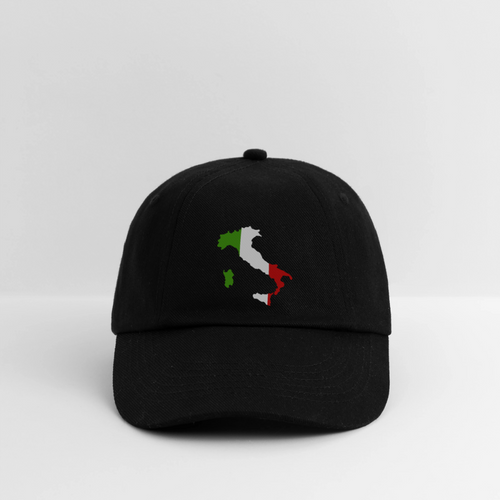 Baseballkappe Italien - Schwarz/Schwarz