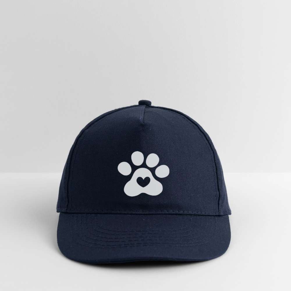 Bio-Baseballkappe Pfotenliebe - Navy