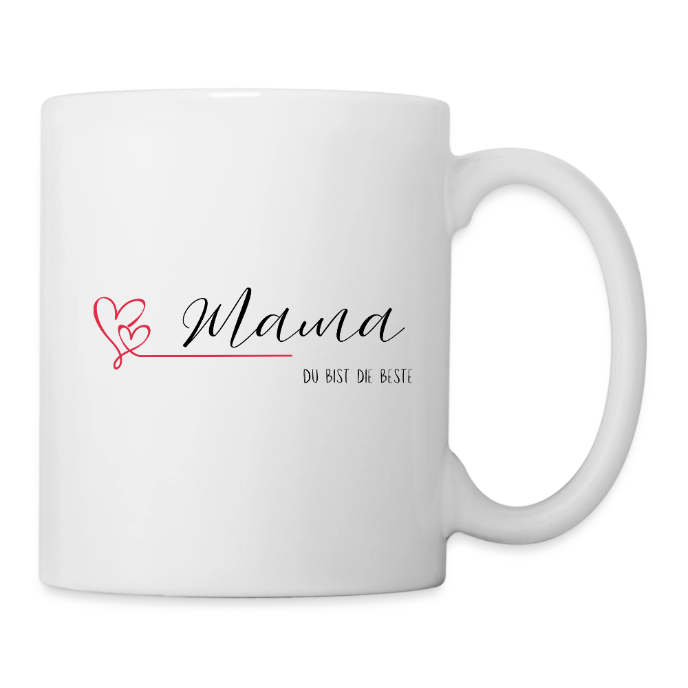 Tasse Mama Du Bist Die Beste - Weiß