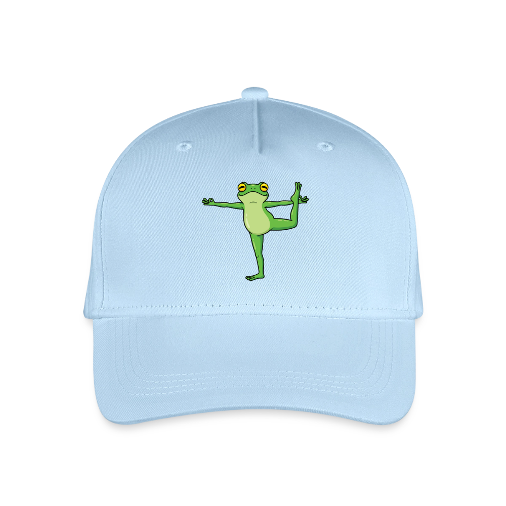 Kinder Bio Basecap Yoga Frog - Hellblau