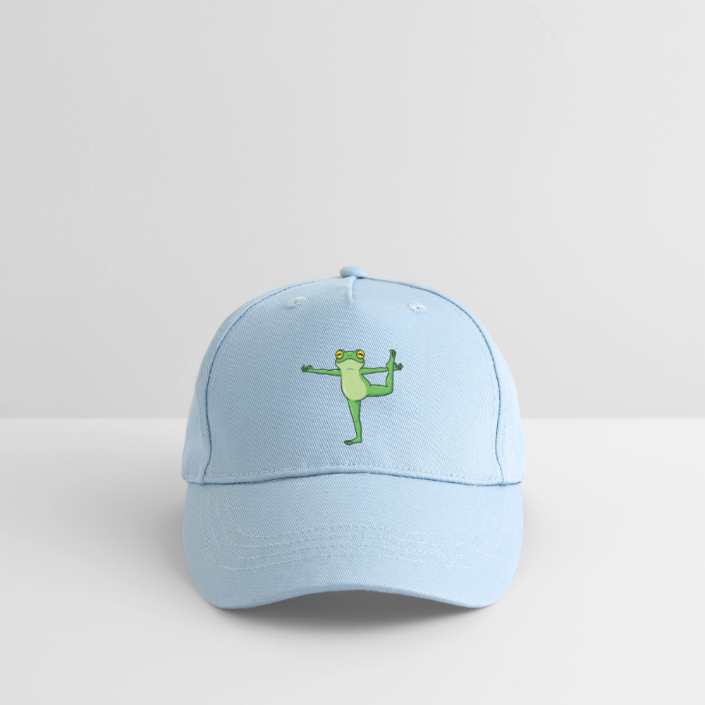 Kinder Bio Basecap Yoga Frog - Hellblau