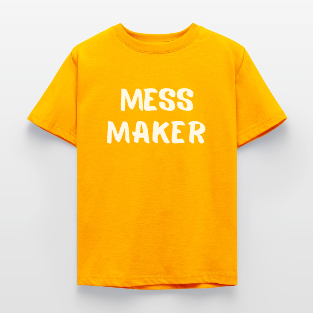 Kinder T-Shirt mess maker - Gold