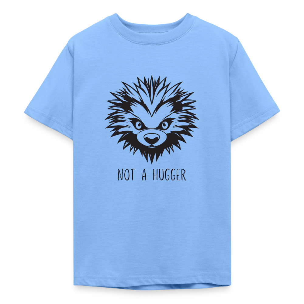 Teenager T-Shirt Not A Hugger - Himmelblau