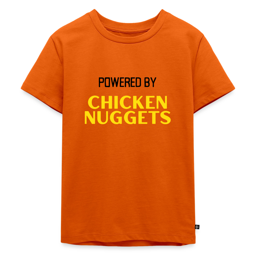 Kinder Premium T-Shirt powered by chicken nuggets - Orange 