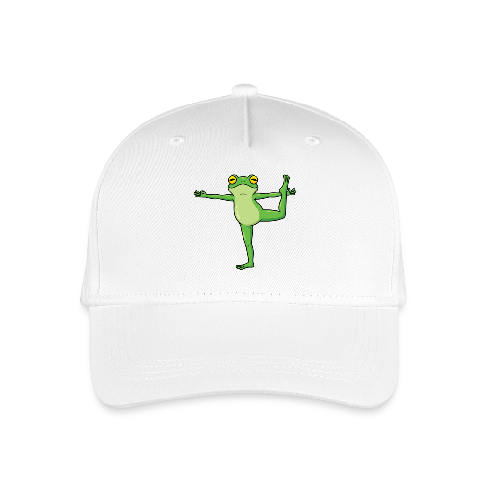 Kinder Bio Basecap Yoga Frog - Weiß