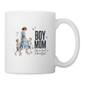 Tasse boy mom - Weiß