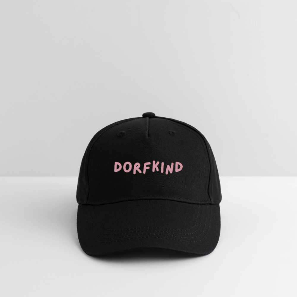 Kinder Bio Basecap Dorfkind - Schwarz