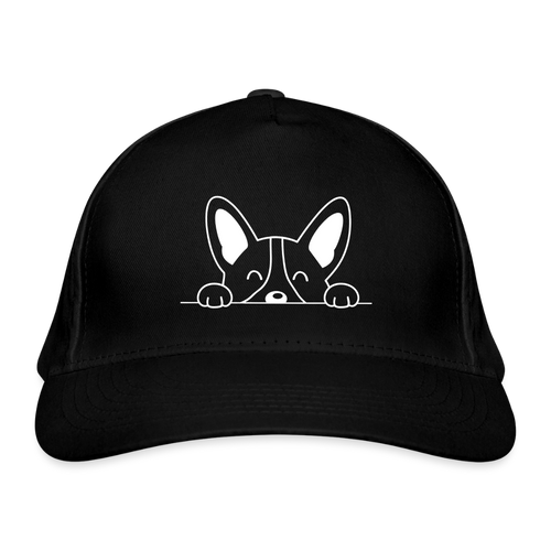Bio-Baseballkappe dog - Schwarz