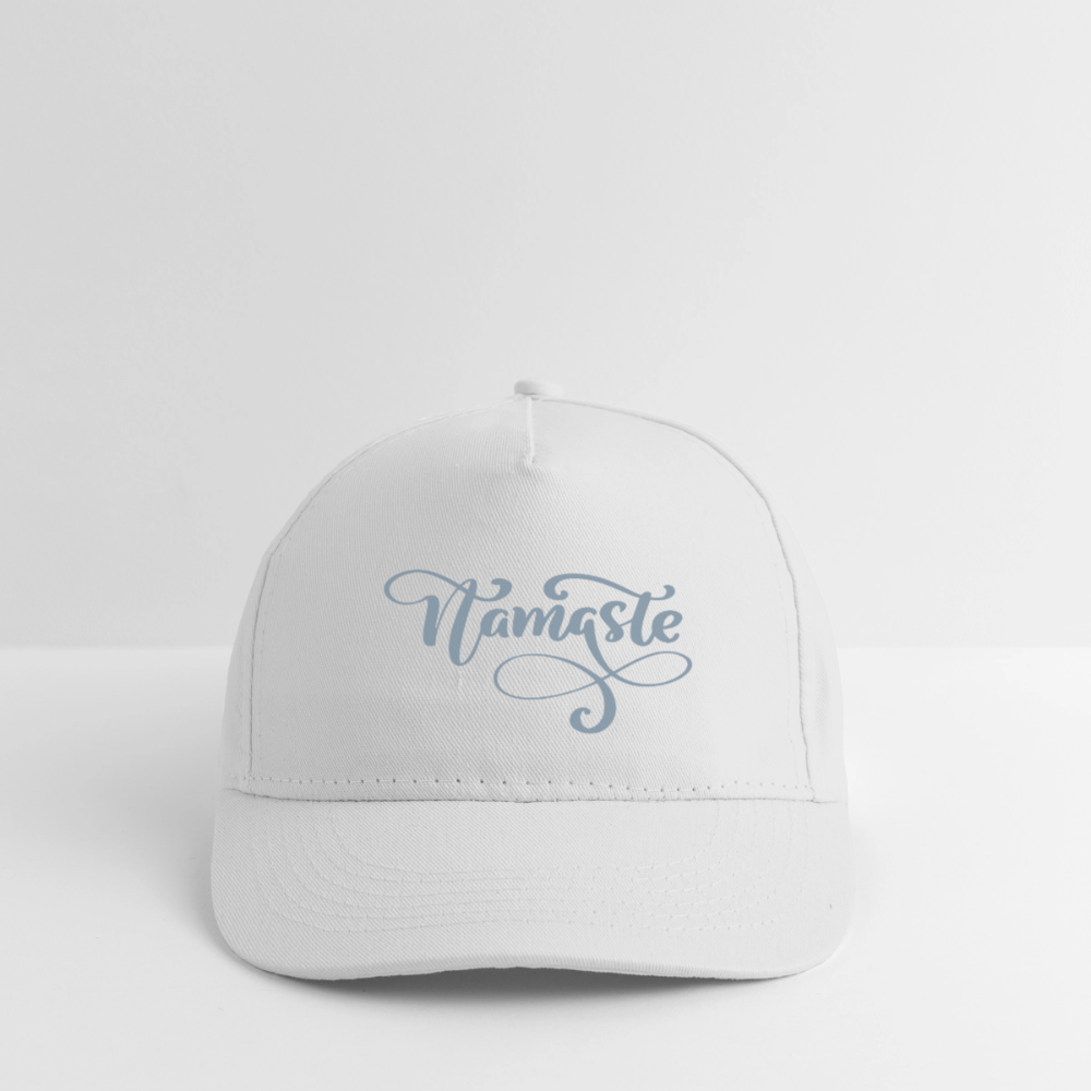 Bio-Baseballkappe Namaste - Weiß