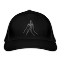 Bio-Baseballkappe High Five Pfote - Schwarz