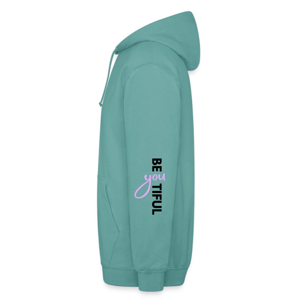 Unisex Hoodie be(you)tiful - Pastelltürkis