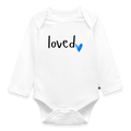 Baby Bio-Langarm-Body loved - Weiß
