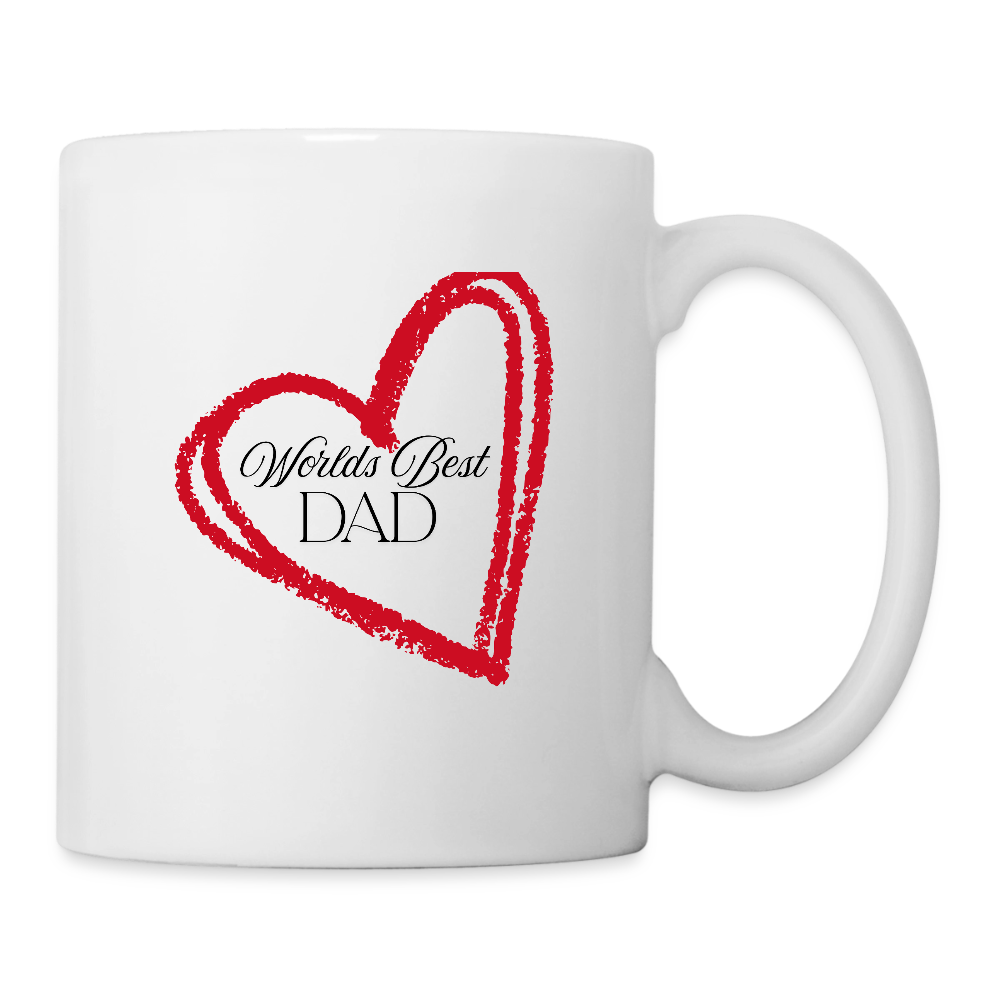 Tasse Worlds Best Dad - Weiß