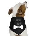 Hunde-Bandana Ruff day I need a treat - Schwarz
