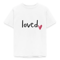 Kinder T-Shirt loved - Weiß