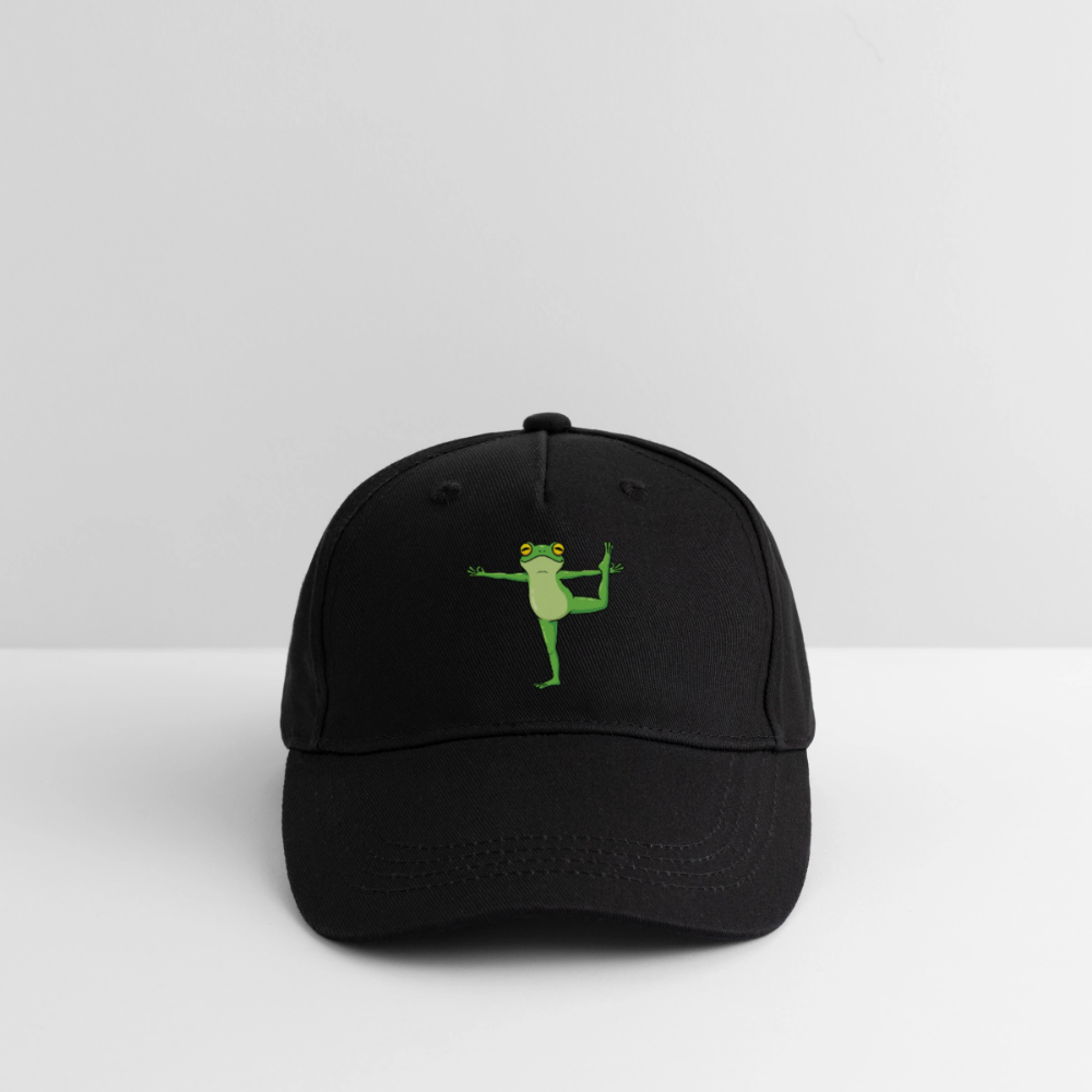 Kinder Bio Basecap Yoga Frog - Schwarz
