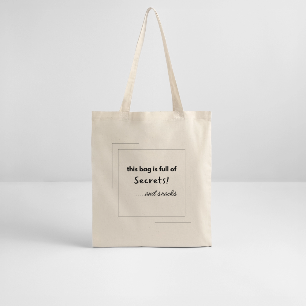 Stanley/Stella Bio-Stoffbeutel this bag is full of snacks and secrets - Natur