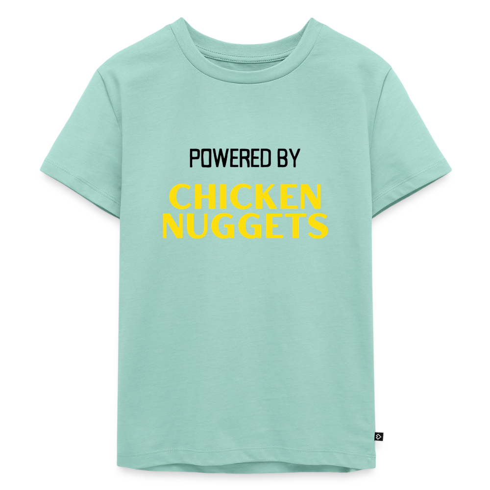Kinder Premium T-Shirt powered by chicken nuggets - Mint 