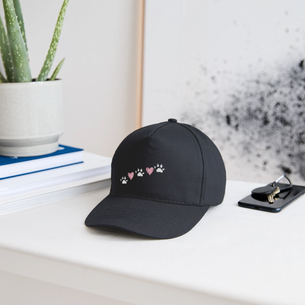 Bio-Baseballkappe Pfotenliebe - Graphite