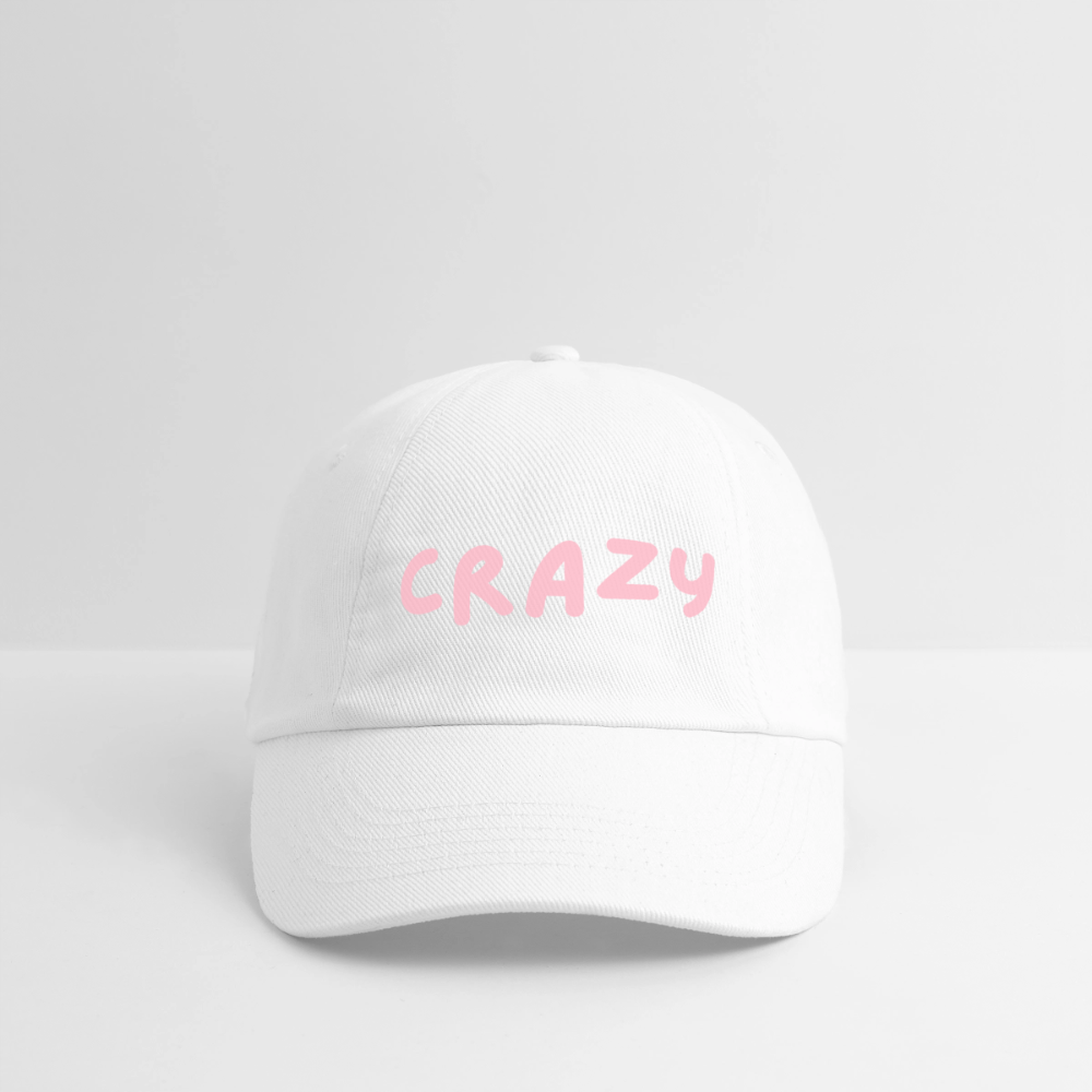 Baseballkappe Crazy - Weiß/Weiß
