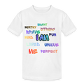 Kinder Heavy Cotton T-Shirt I Am Affirmation Shirt - Weiß