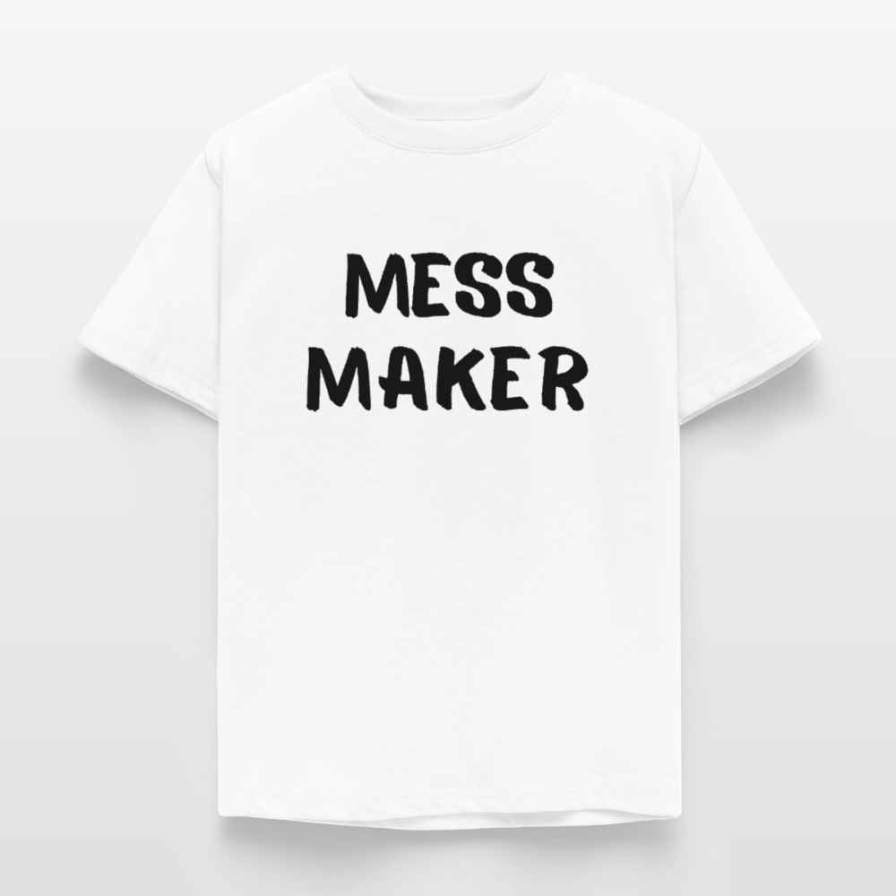 Kinder T-Shirt mess maker - Weiß