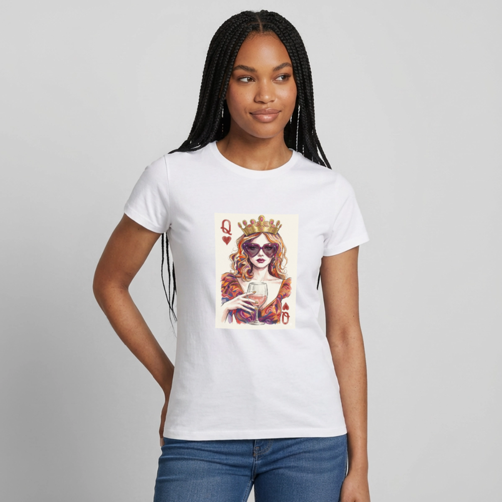 Frauen T-Shirt Queen - Weiß