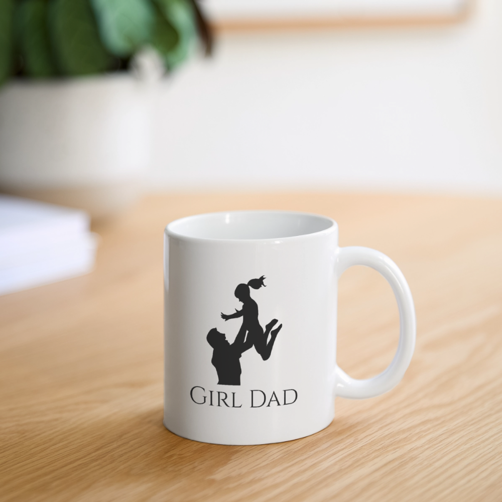 Tasse girl dad - Weiß