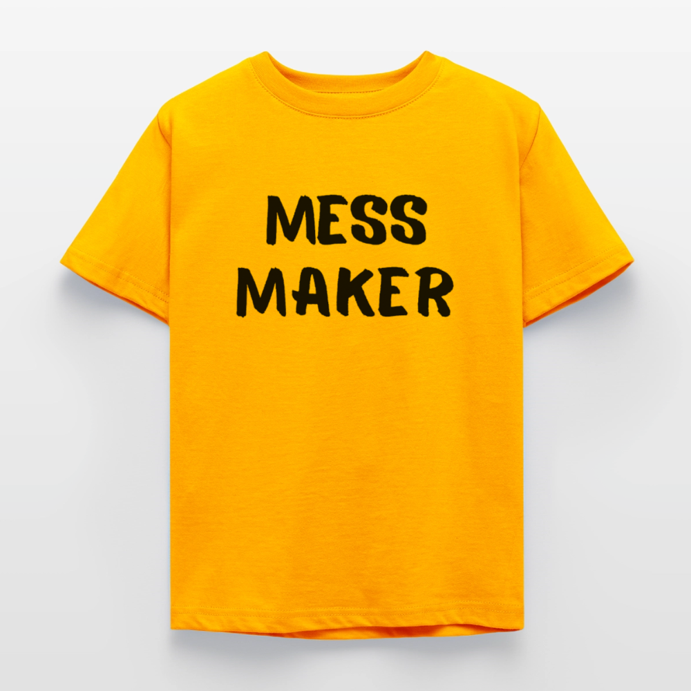 Kinder T-Shirt mess maker - Gold