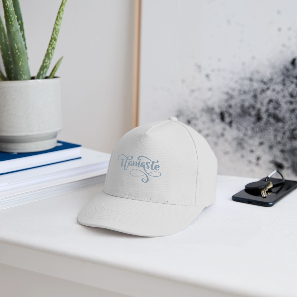 Bio-Baseballkappe Namaste - Weiß