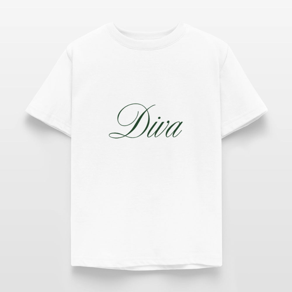 Kinder T-Shirt Diva - Weiß