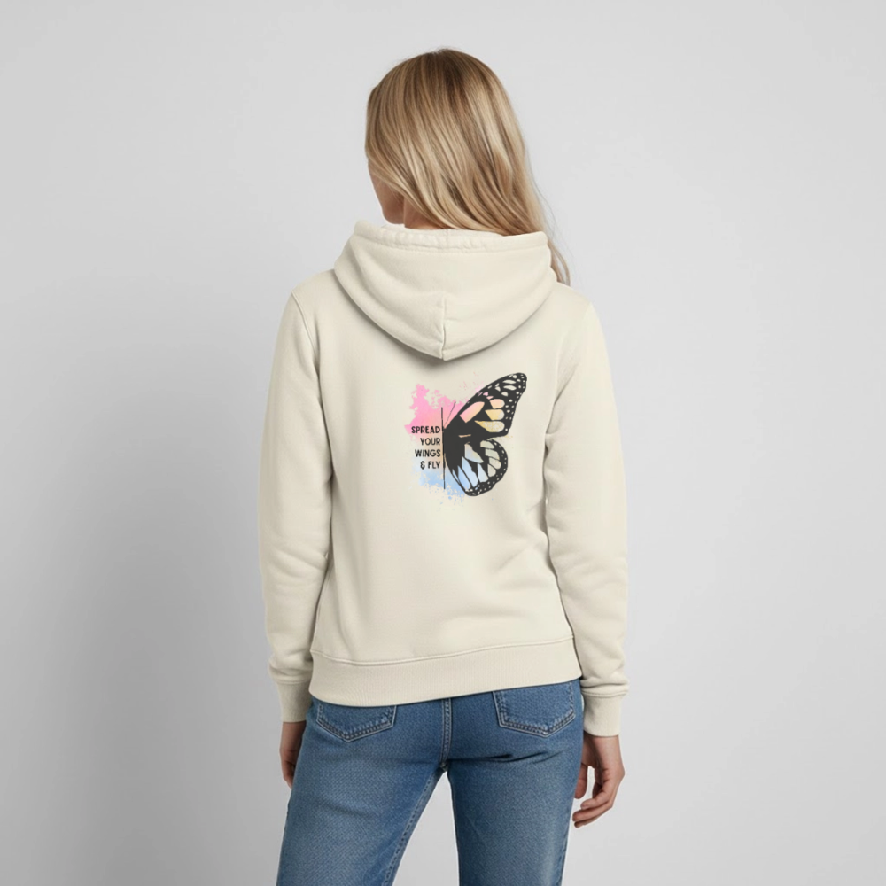 Frauen Hoodie spread your wings - Vanille-Milchshake