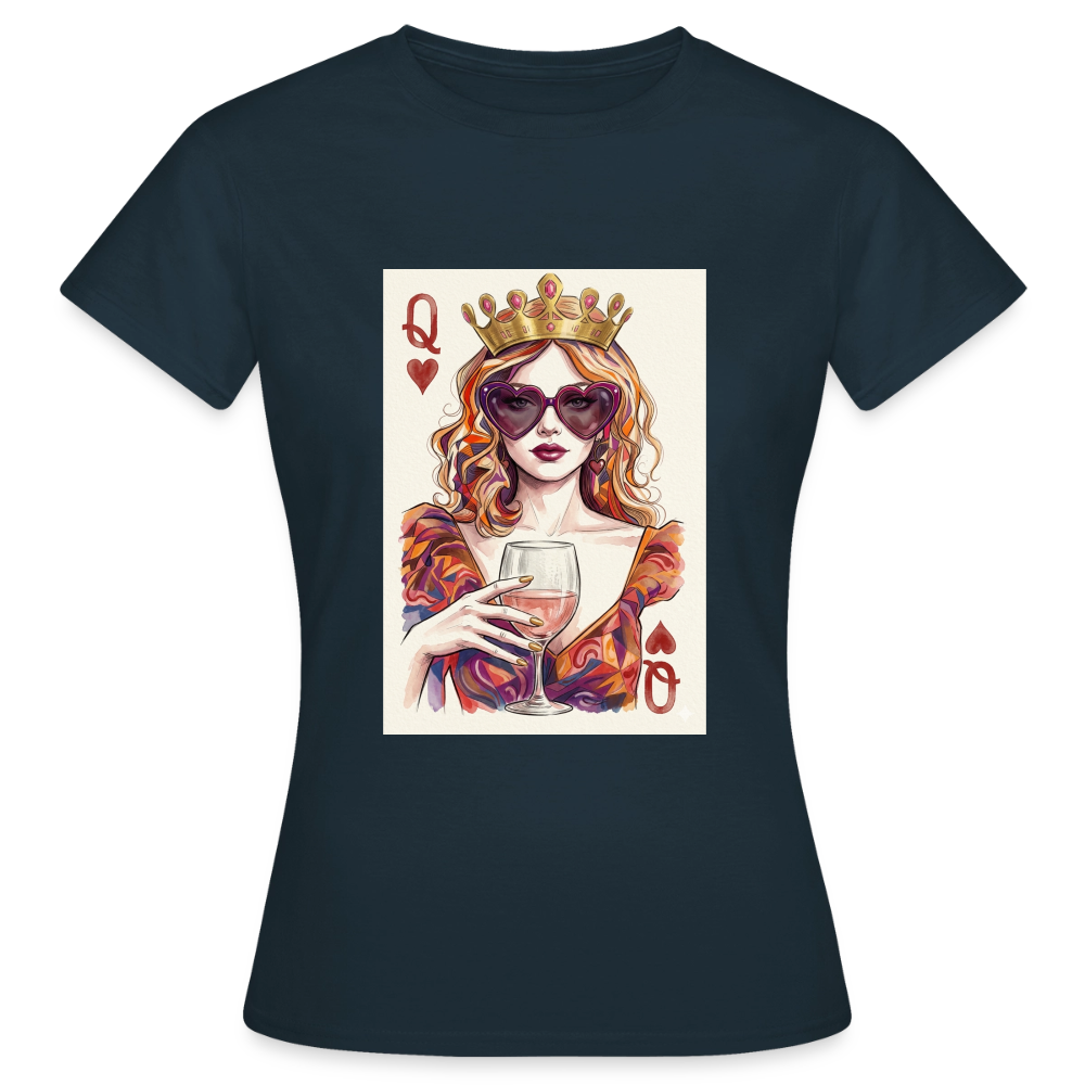 Frauen T-Shirt Queen - Navy