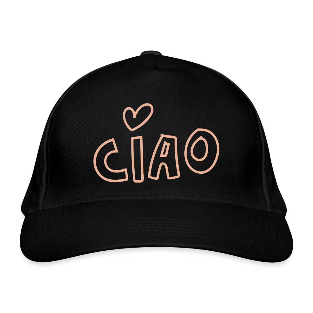 Bio-Baseballkappe Ciao - Schwarz