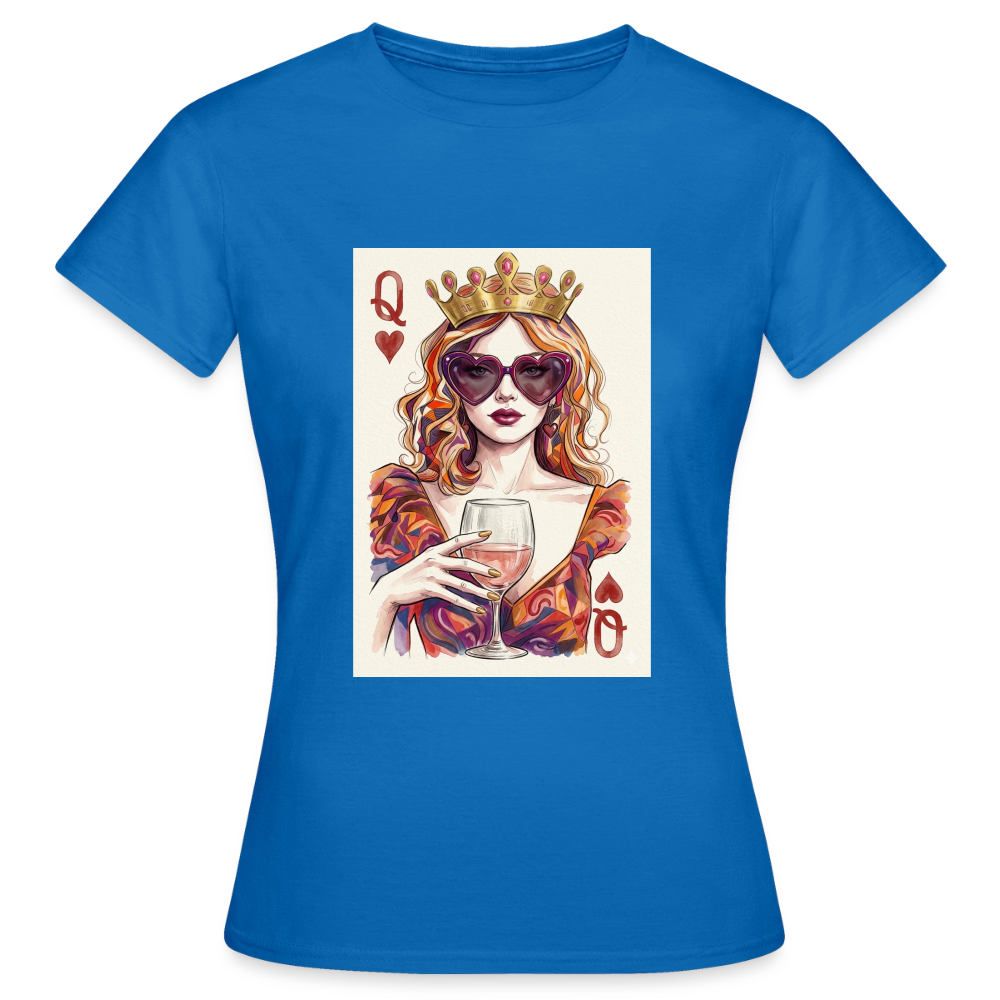 Frauen T-Shirt Queen - Royalblau