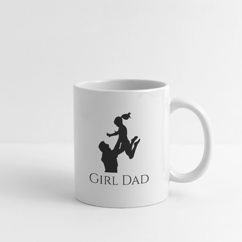 Tasse girl dad - Weiß