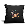 Kinderkissenbezug 44 x 44 cm Astronaut auf Skateboard - Schwarz