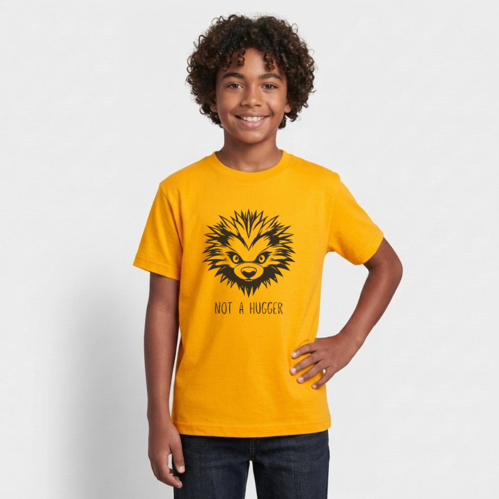 Teenager T-Shirt Not A Hugger - Gold