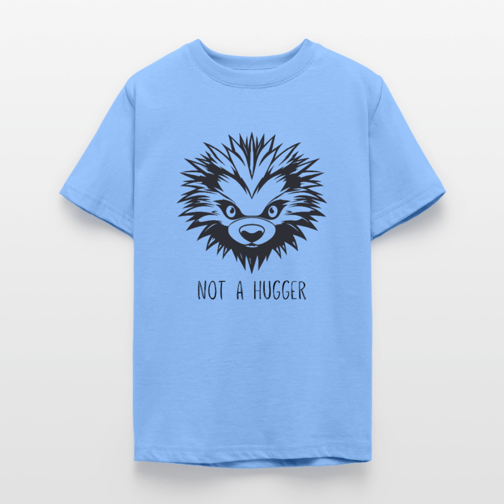 Teenager T-Shirt Not A Hugger - Himmelblau