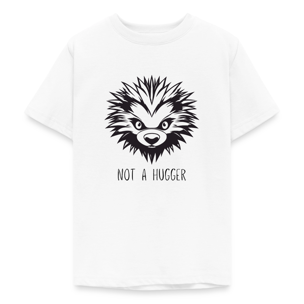 Teenager T-Shirt Not A Hugger - Weiß