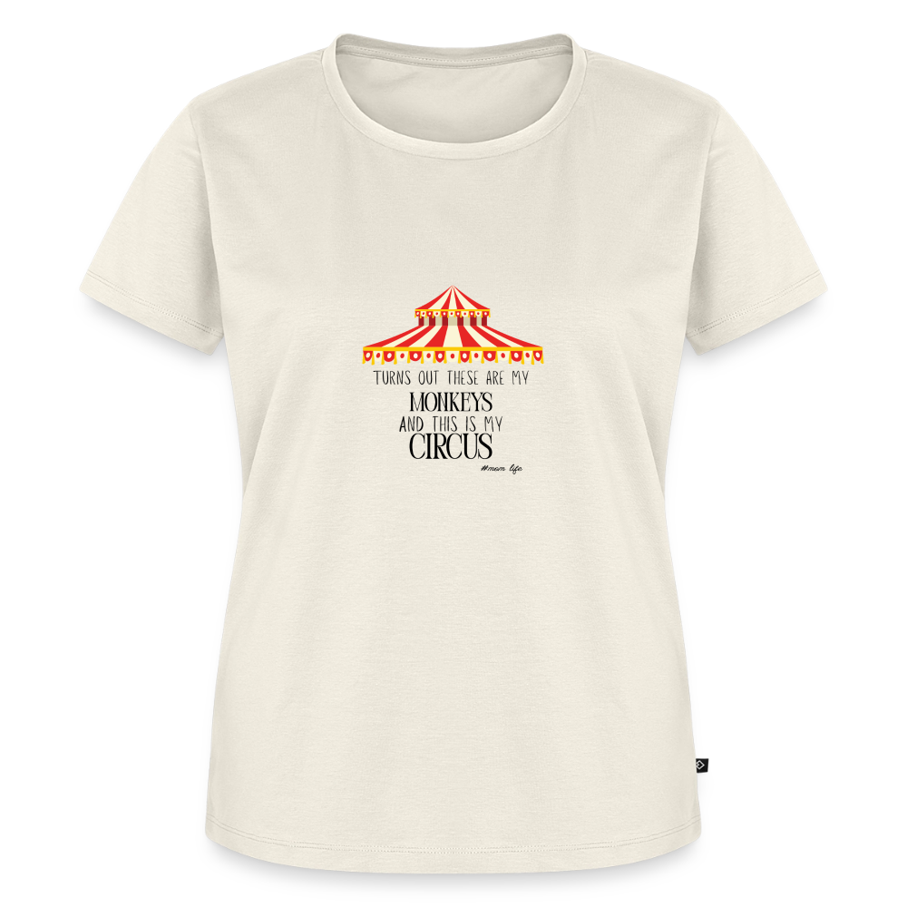 Frauen Premium T-Shirt my monkeys my circus - Naturweiß