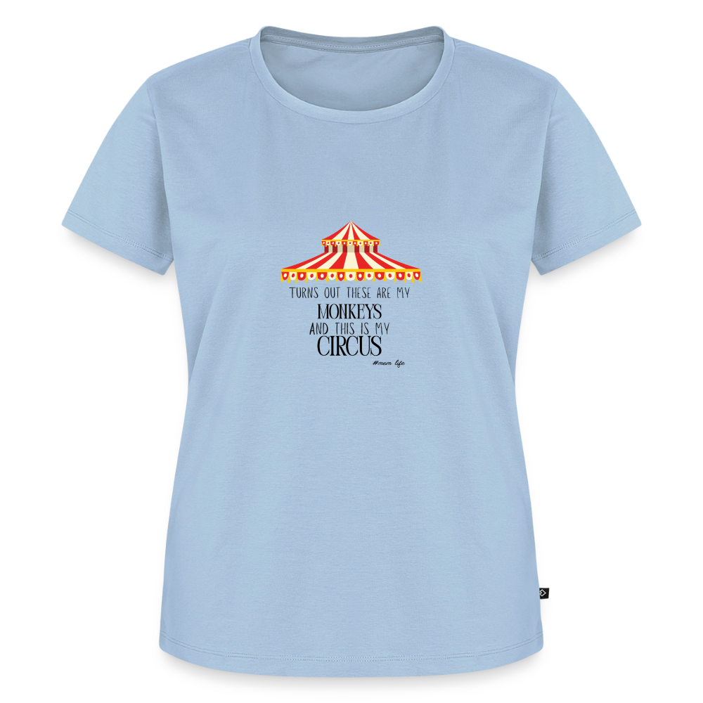 Frauen Premium T-Shirt my monkeys my circus - Hellblau