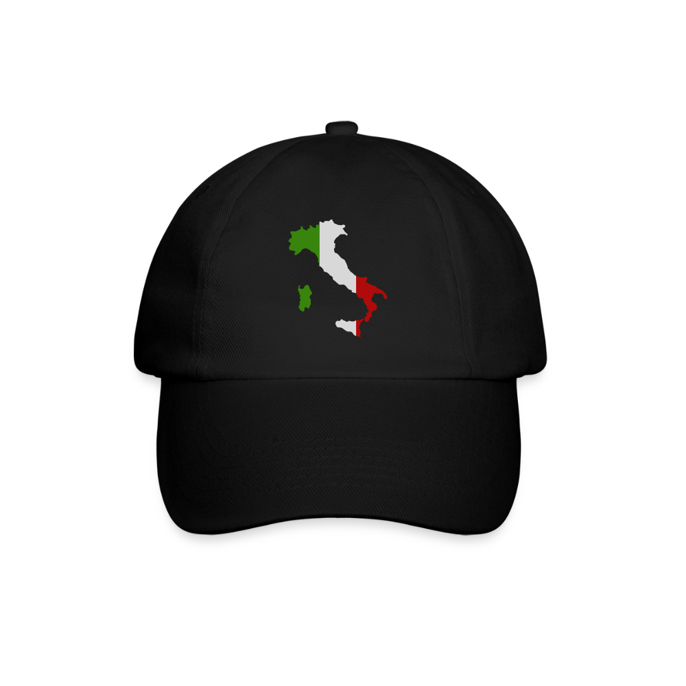 Baseballkappe Italien - Schwarz/Schwarz